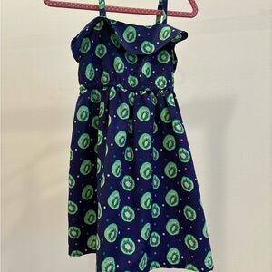 Navy dress with kiwis! 🥝